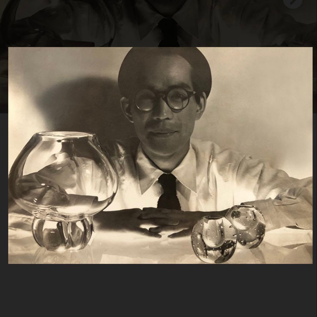 HOYA クリスタル 佐々木文夫 花瓶 フラワーベース 最高級 貴重 中古品