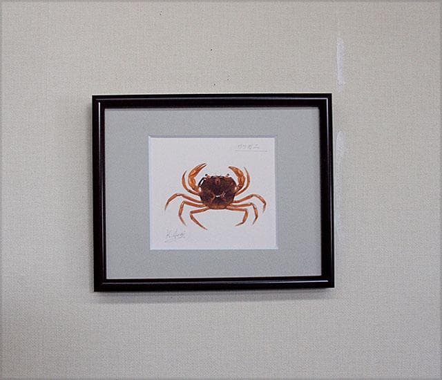 生物細密画（水彩）「サワガニ」