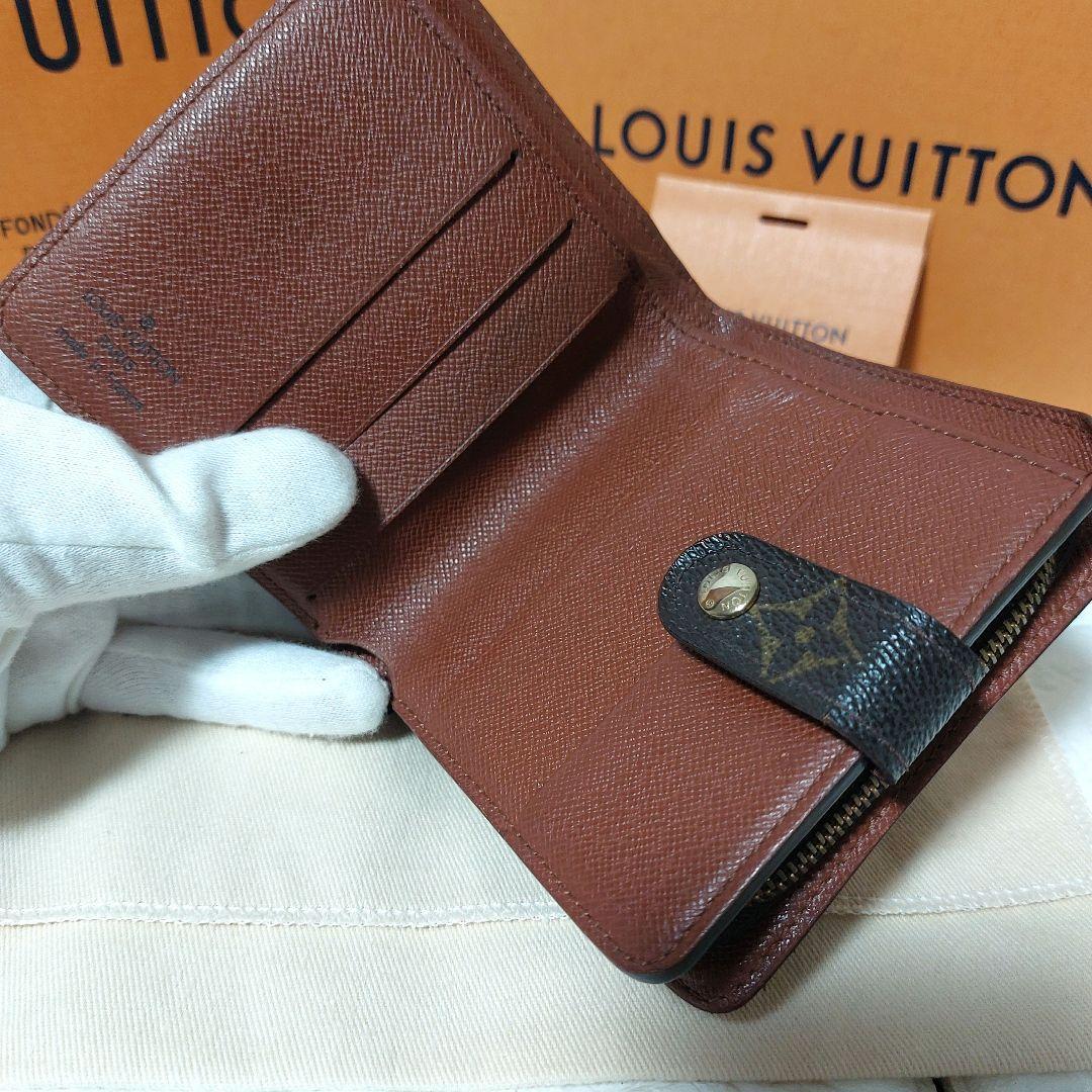 Louis Vuitton ルイヴィトン モノグラム コンパクトジップ二つ折財布
