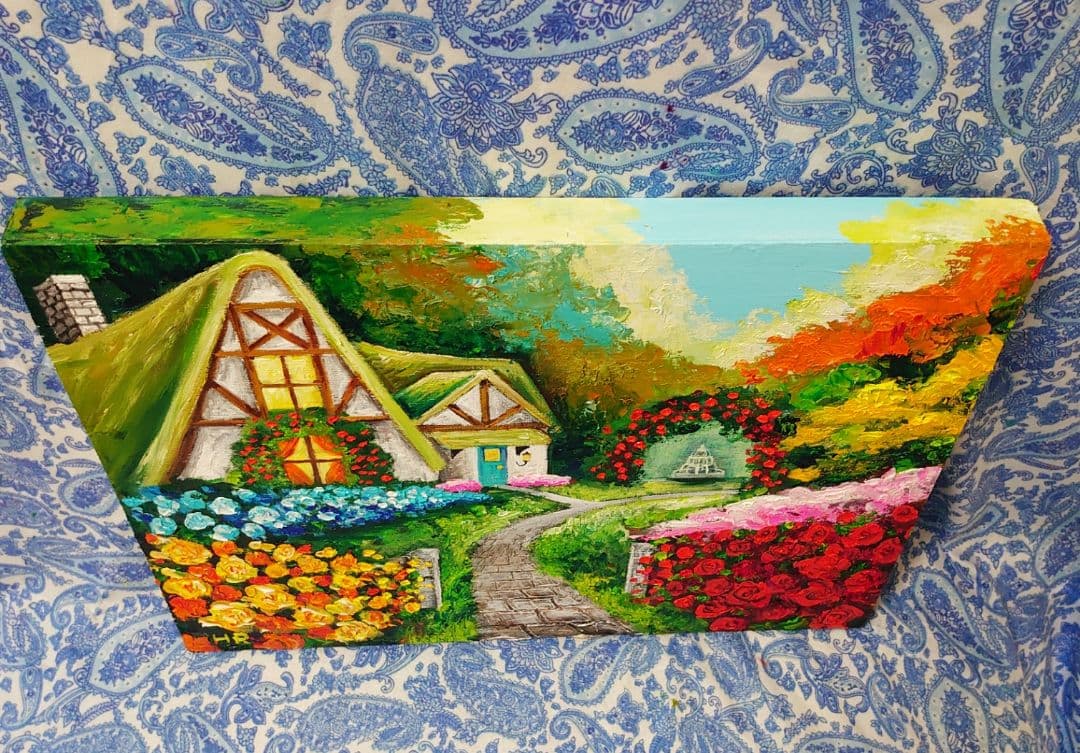 油絵 絵画 【メルヘンの国】