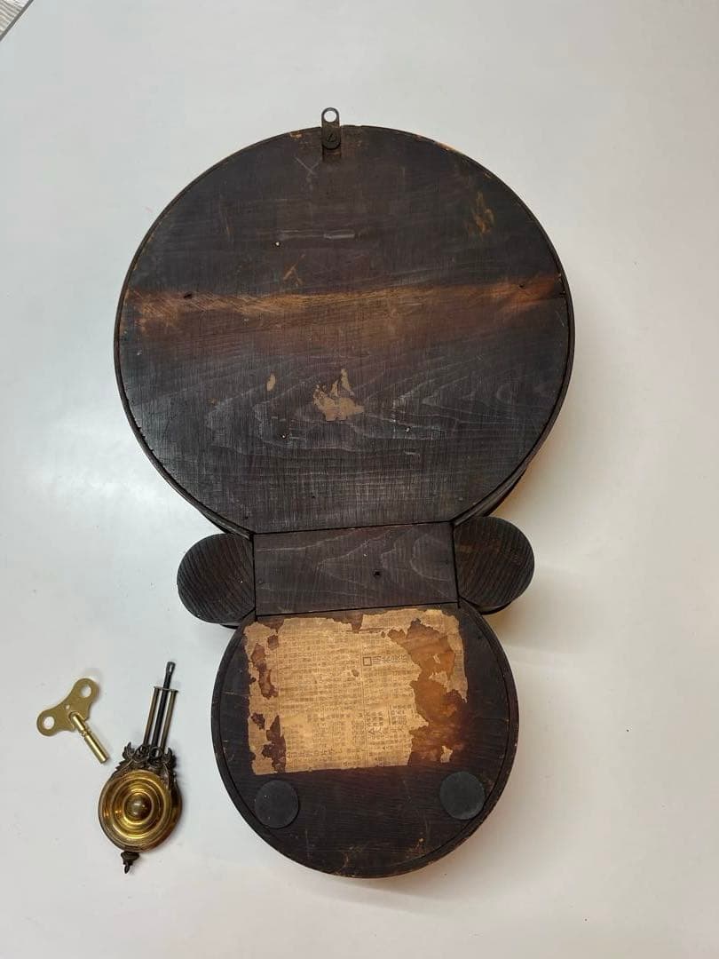 イングラハム掛時計、四つ丸　金ダルマ