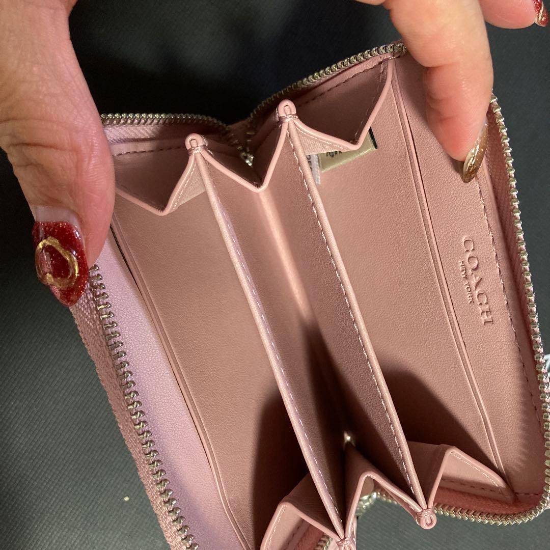 コーチ　COACH ピンク キルティング ケース　未使用　正規品　財布