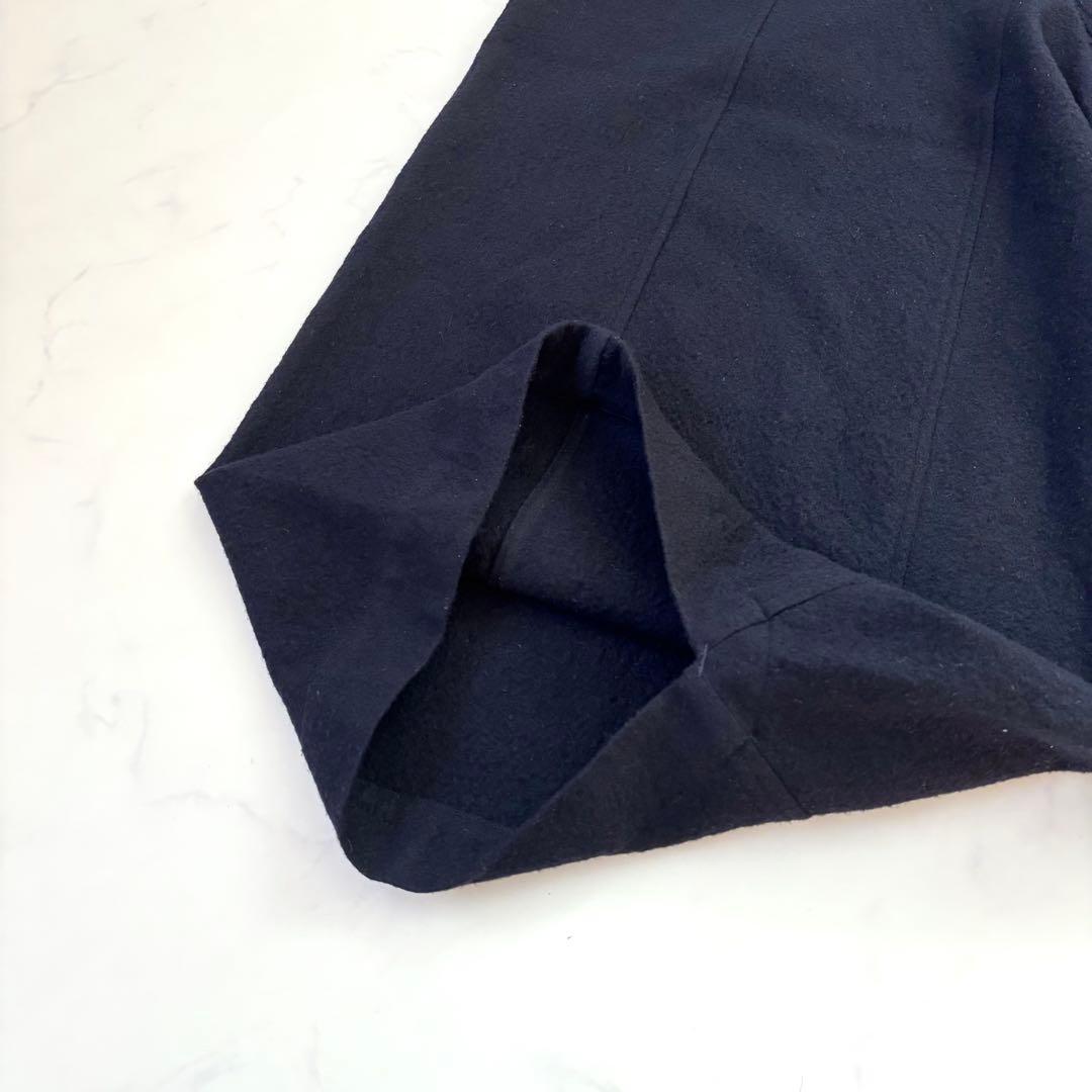 アーツアンドサイエンス サルエルパンツ メルトンウール 縮絨 日本製 ネイビー