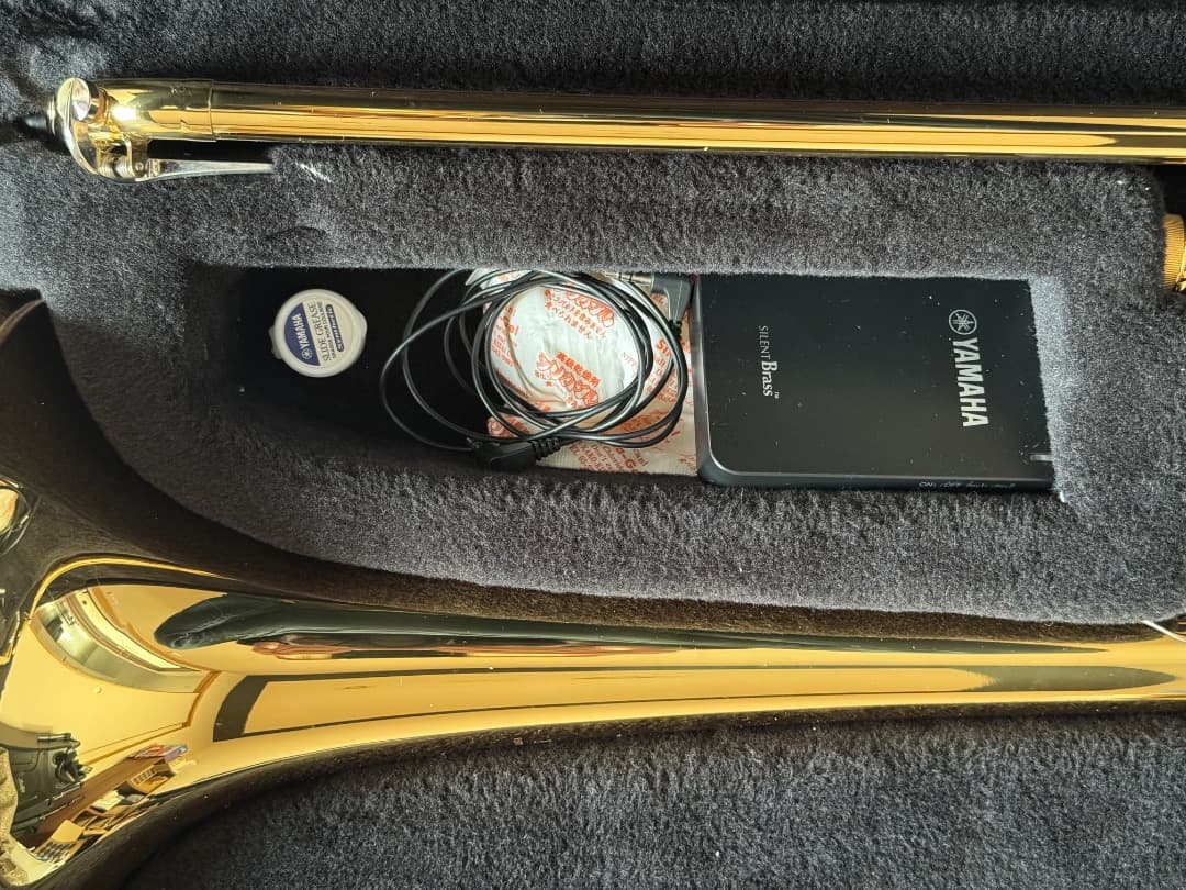 YAMAHA YSL-354 トロンボーン + サイレントブラスSB5X