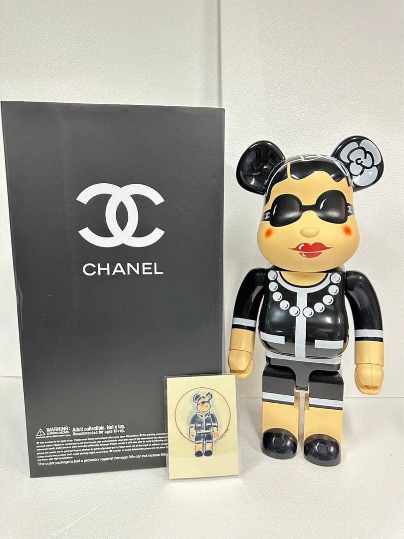 激レア CHANEL シャネル BE@RBRICK ベアブリック 1000% - メルカリ