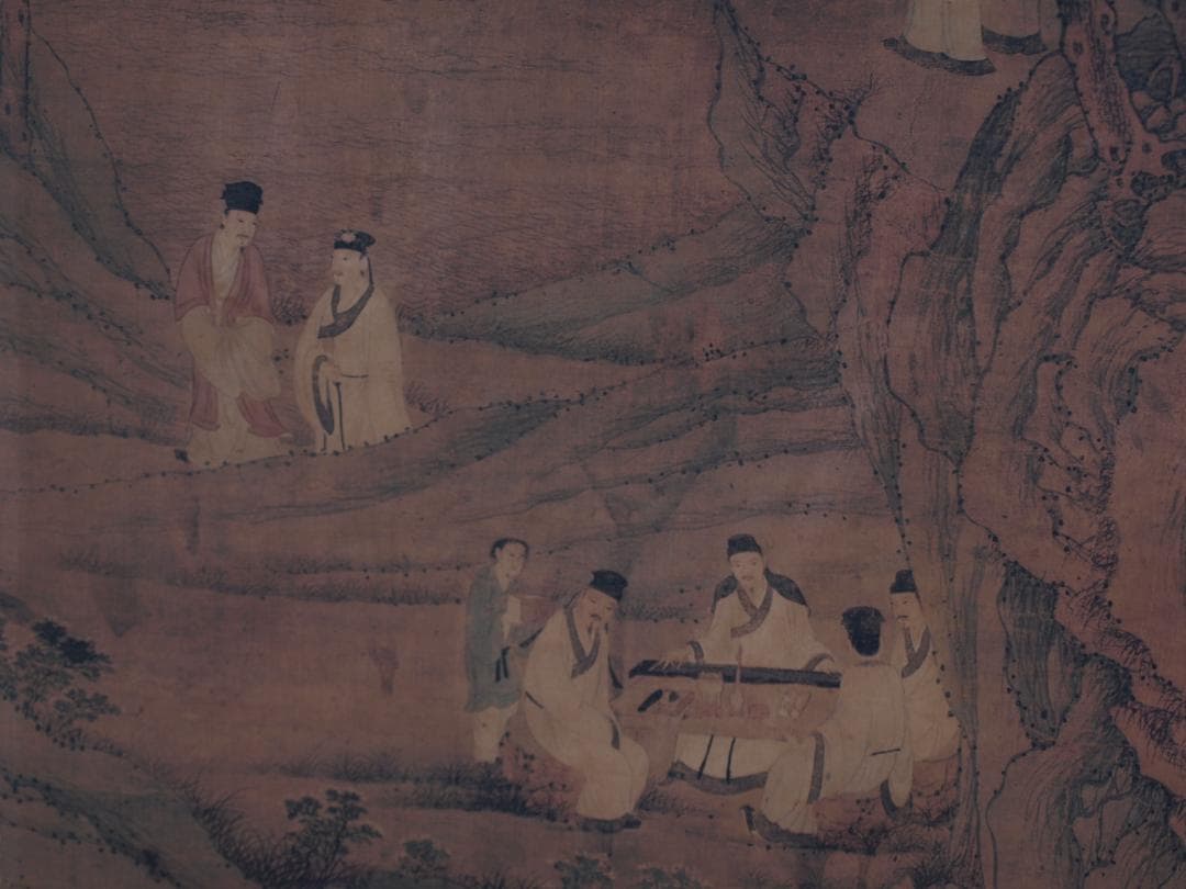 骨董市仕入れ品 中国清時代の掛軸 人物図 肉筆保証 DE748A7-3 - メルカリ