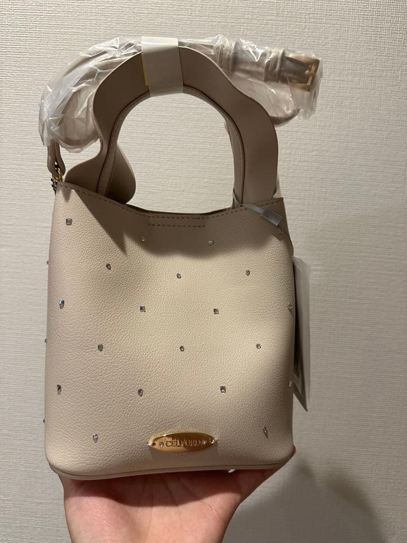 celford  クリスタルドットワンハンドルバッグ