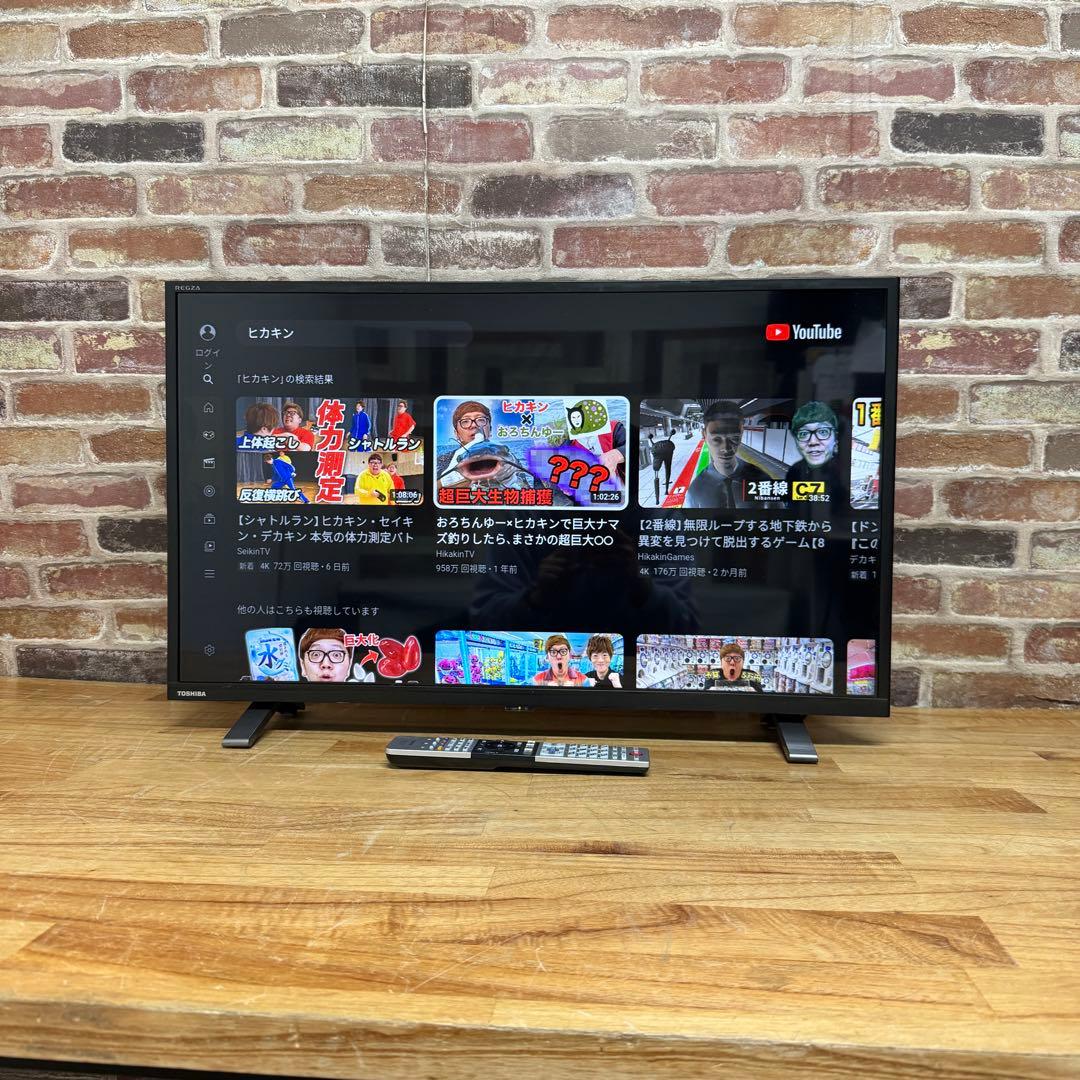 TOSHIBA REGZA 40V34 2023年製 液晶テレビ Youtobe/無線LAN LEDバック