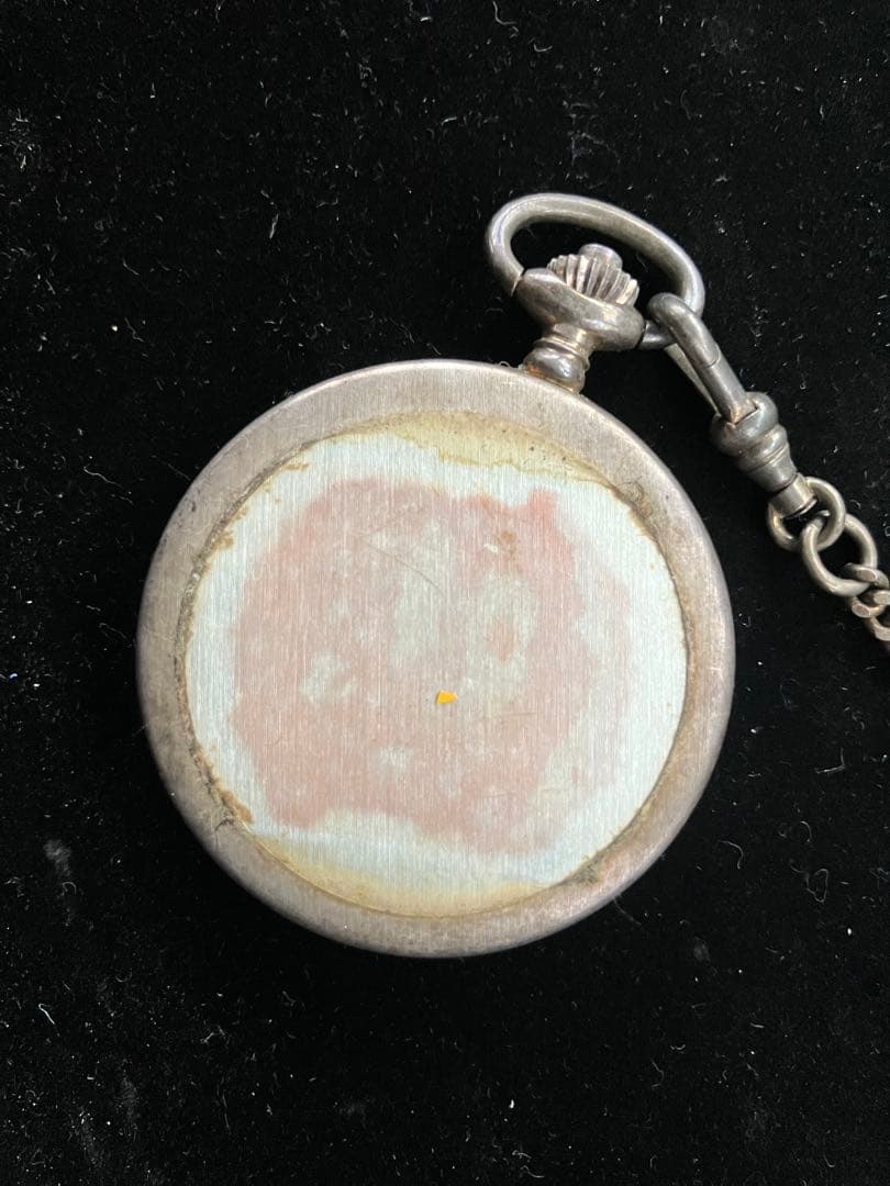 激レア ワテックス 懐中時計 菊紋 銀無垢 レトロ品
