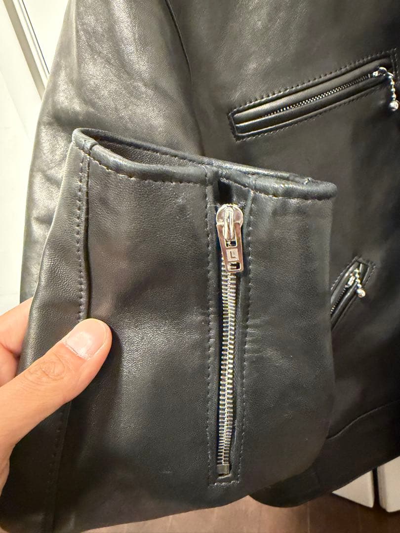 ルイスレザー シープ 黒 44