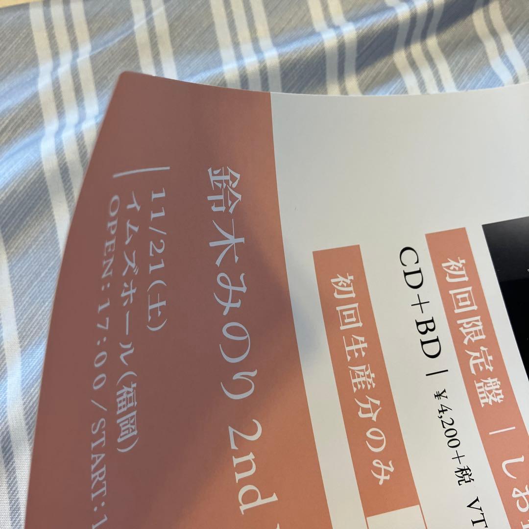 声優 鈴木みのり 上ミノ 直筆サイン入りポスター