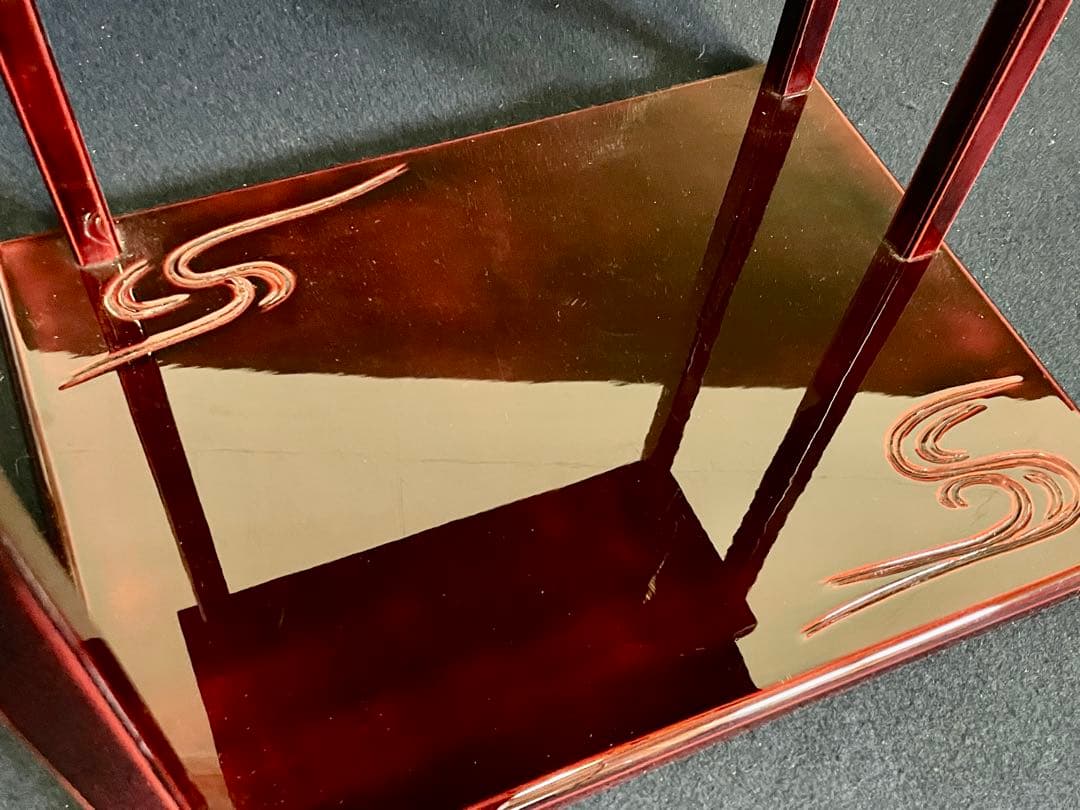 割引❣️「母」 鵬雲斎好 山雲棚 輪島塗 茶平一斎 裏千家 共