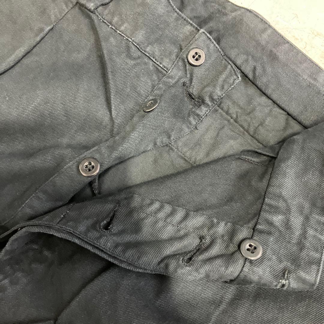 1950's~ フランス軍 m52 黒染め チノ blackdye