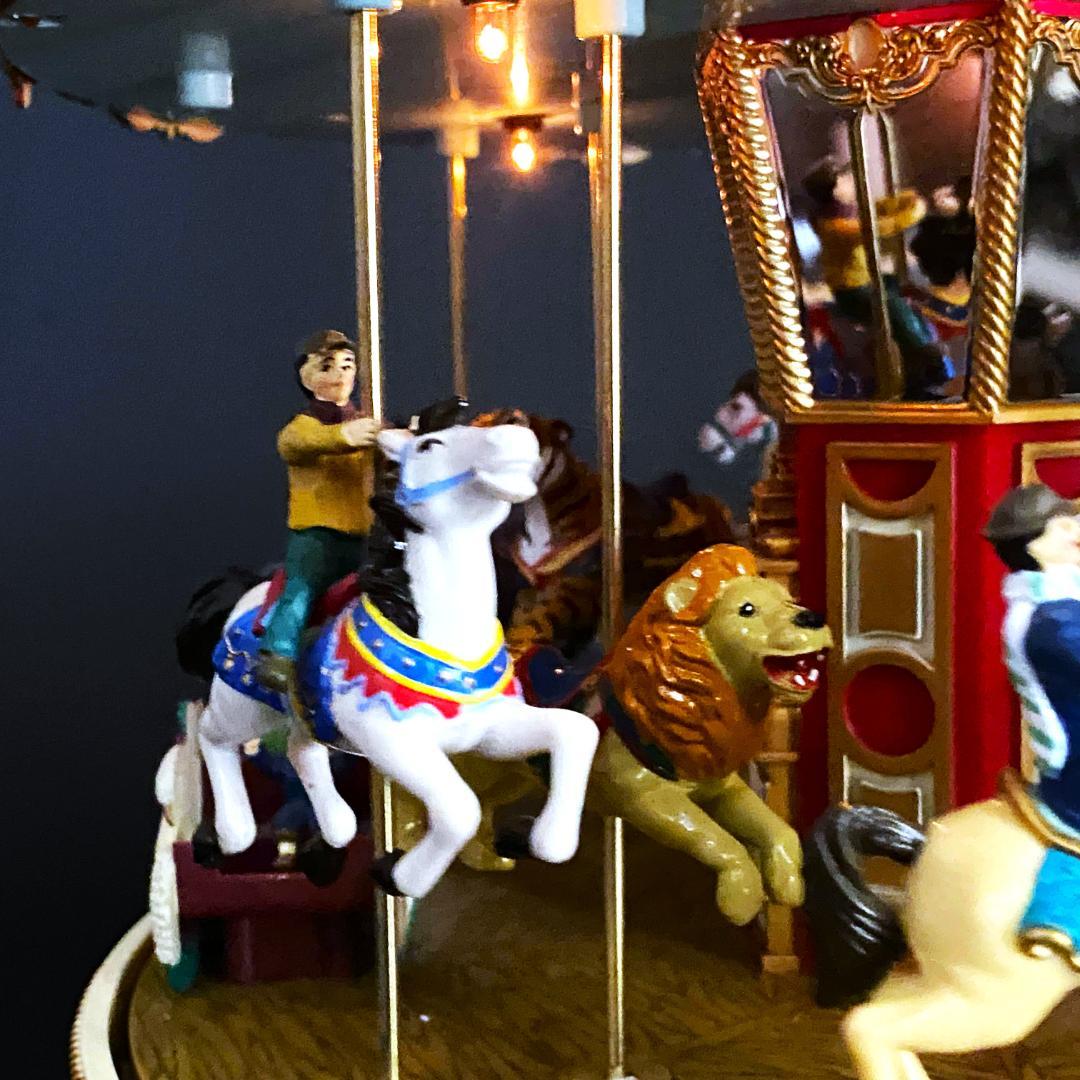 【美品】ミスタークリスマス★メリーゴーランド★オルゴール★カルーセル