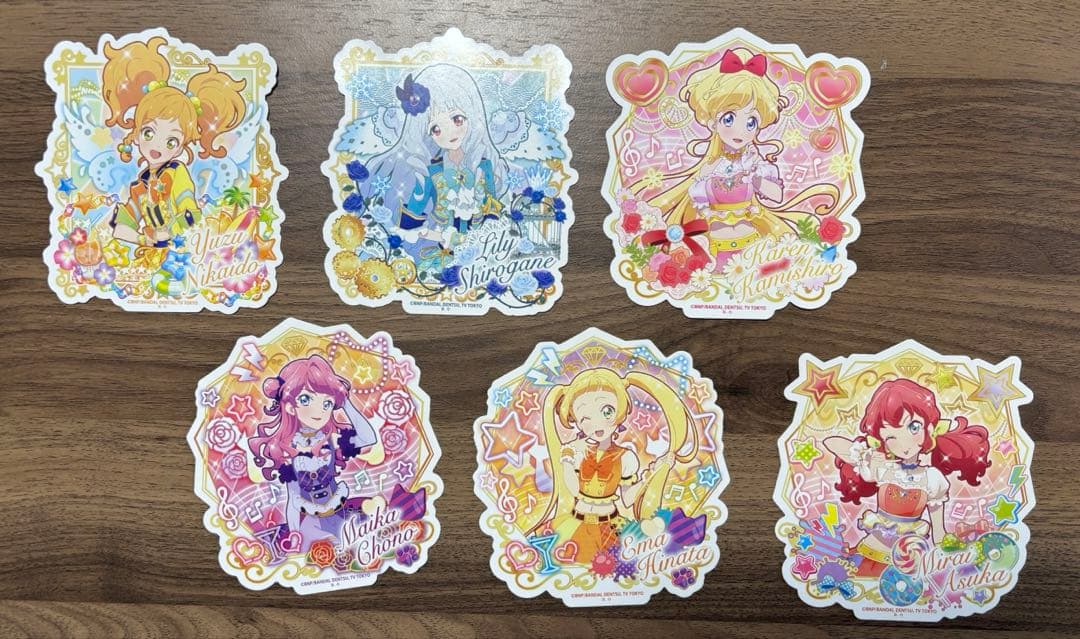 オールアイカツ！ダイカットステッカー 6枚セット プレミアムバンダイ＞オールアイカツ！ダイカットステッカー − グッズ