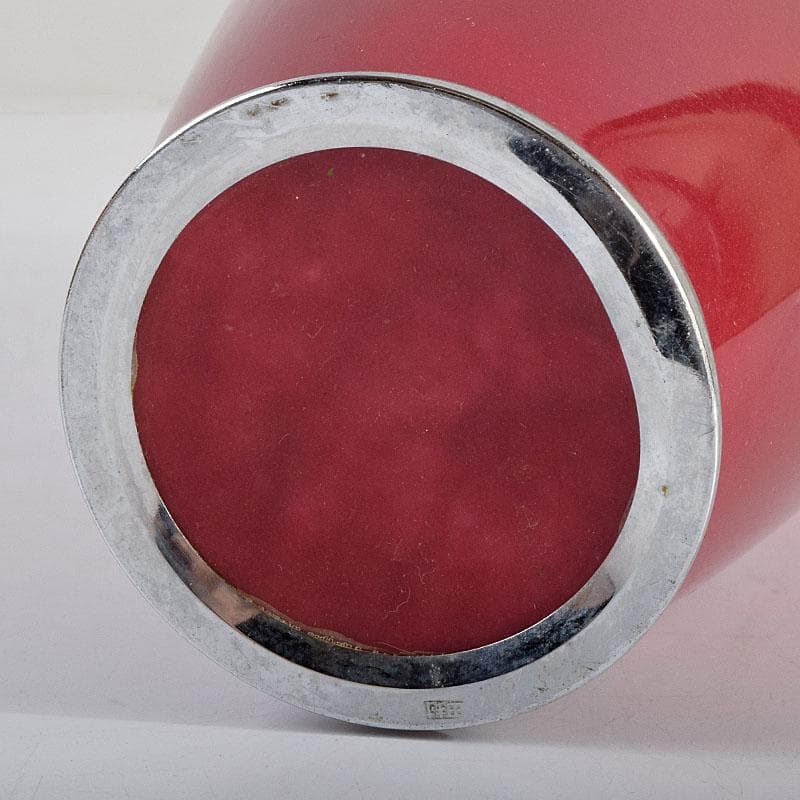 七宝焼 田村七宝工芸 カトレア文 花瓶 共箱 V R9421