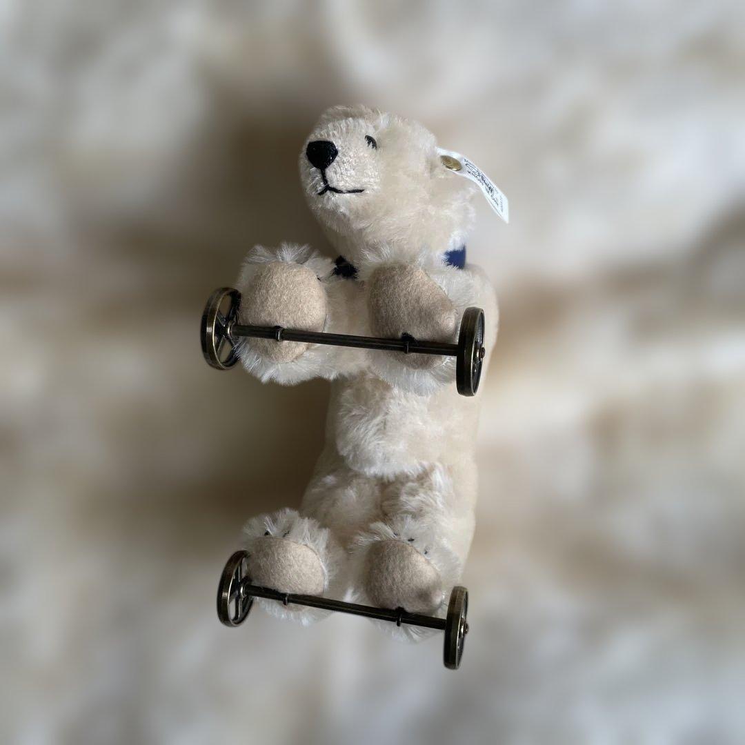 Steiff シュタイフ　車輪に乗る白熊（シュタイフクラブ限定）おまけ付き