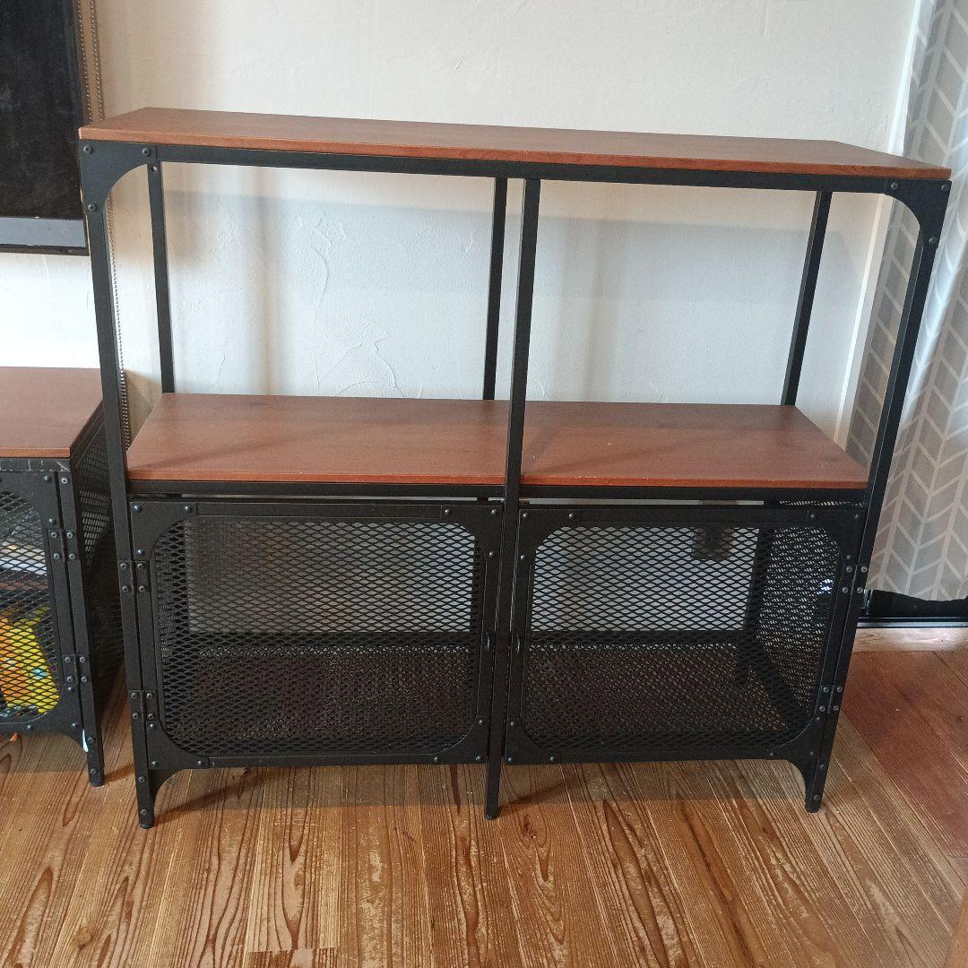 限定値下げIKEA FJÄLLBO フィエルボ ラック アイアン×木製 幅100