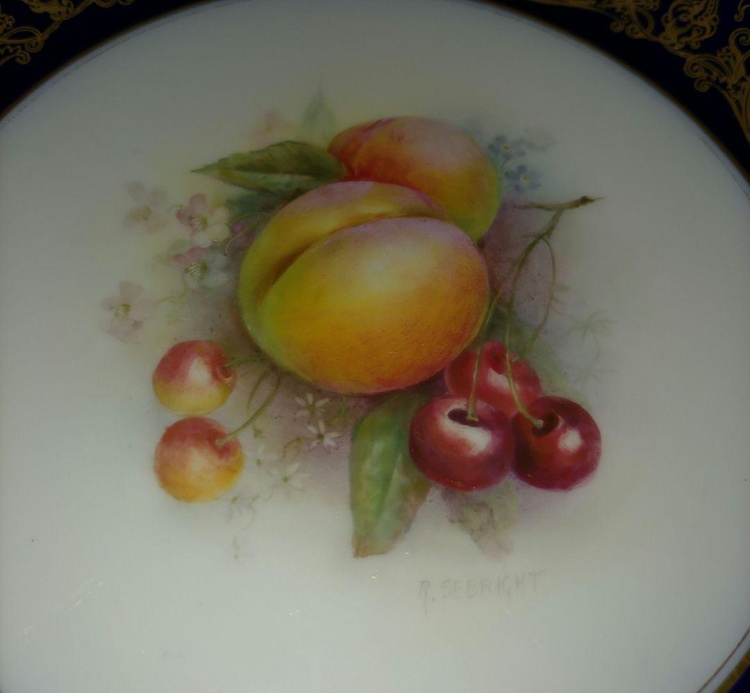 ロイヤルウースター　ペインテッドフルーツ　プレート　リチャード.セブライト
