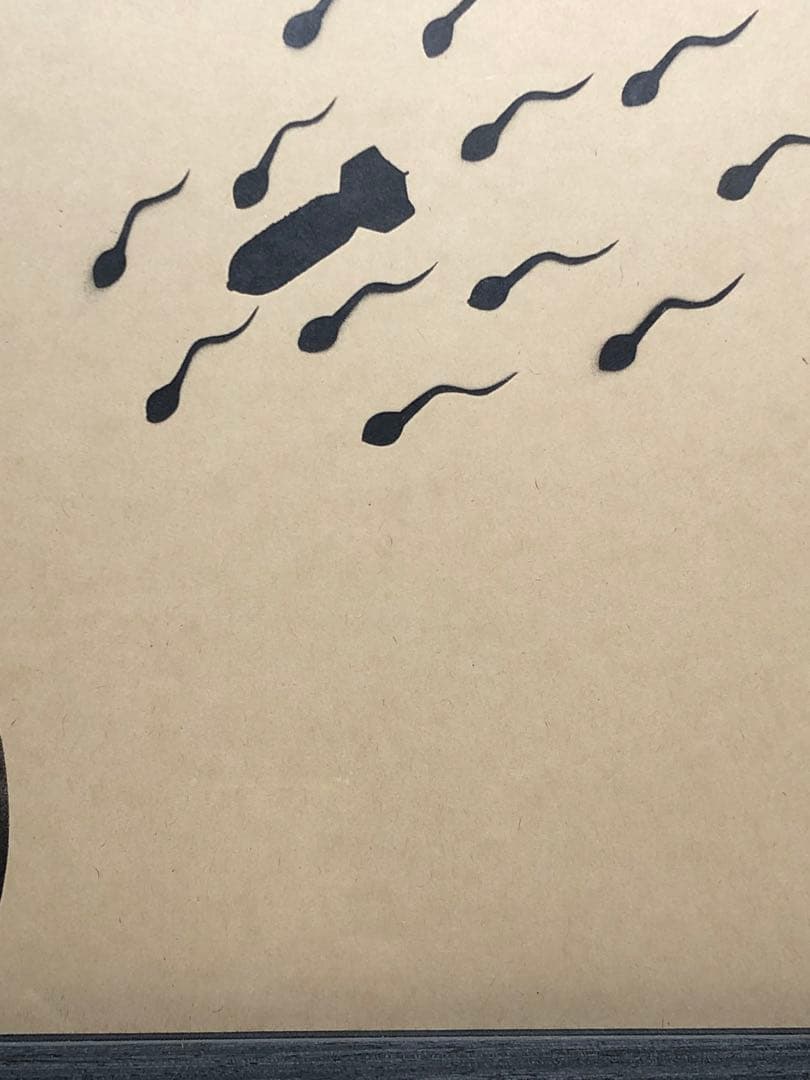 タビー　TABBY  紙にステンシル　スプレー　美品　箱付　現代アート