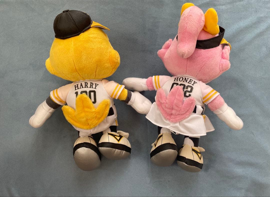 福岡ソフトバンクホークス ハリーくん&ハニーちゃん ぬいぐるみ - メルカリ