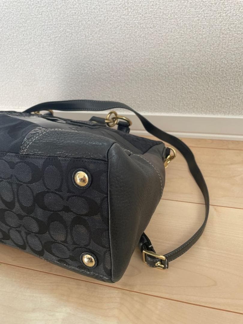 コーチ パッチワーク 2way ハンドバッグ　ショルダーバッグ 12479 黒