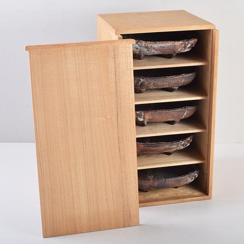 和食器 美土里窯 鼠志野 草文 向付 五客 共箱 M R9246B - メルカリ