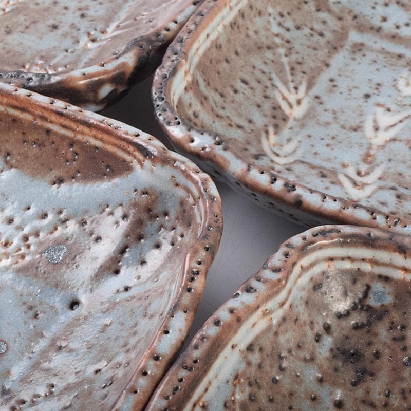 和食器 美土里窯 鼠志野 草文 向付 五客 共箱 M R9246B - メルカリ