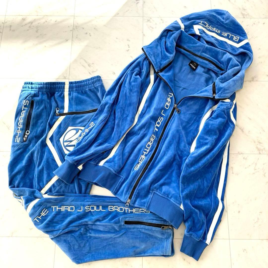 24karats】三代目JSOUL BROTHERS JSB ベロア ジャージ 24karats