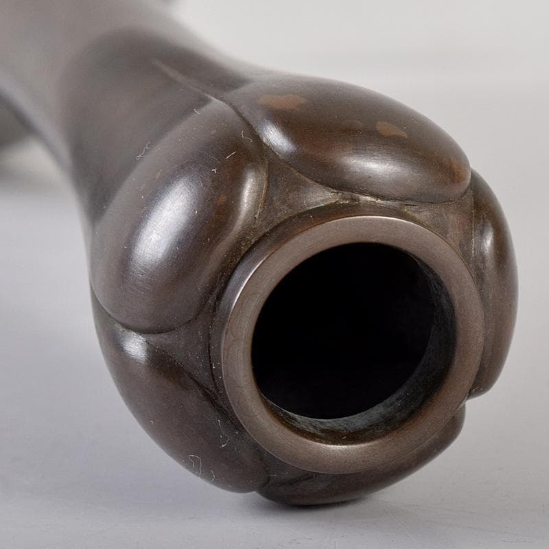 茶道具 一ノ瀬宗辰作 砂張 柚子口 花入 共布共箱 V R8700 - メルカリ