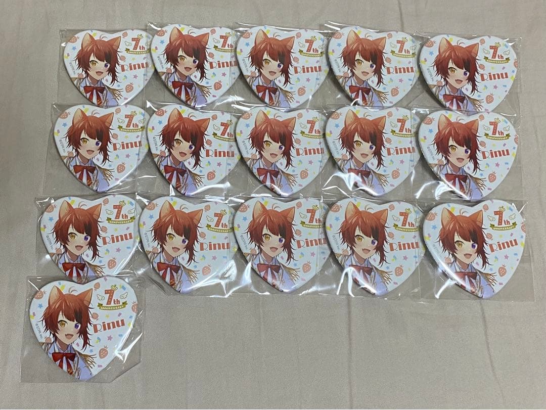 すとぷり 莉犬くん 9周年 缶バッジ デフォ 60点 すとぷり 2022 Spring