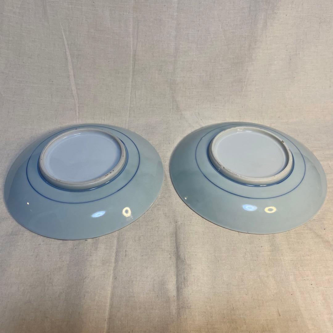 伊万里　古伊万里　中皿　色絵　金彩　松竹梅　２客