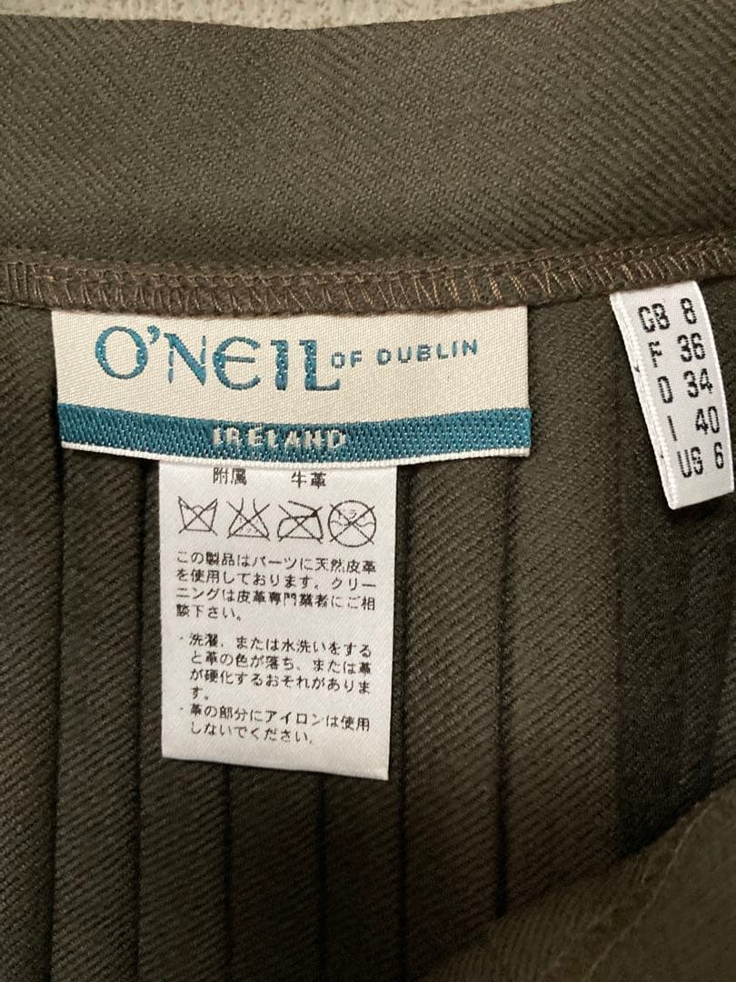 O’NEIL OF DUBLIN キルトスカート カーキ