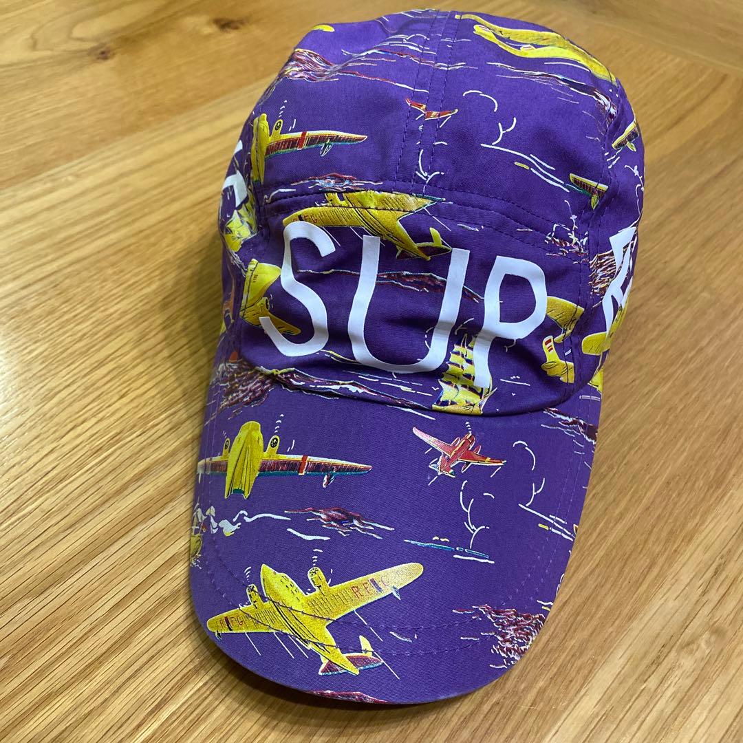 Supreme シュプリーム ワークキャップ 帽子 紫 総柄 ストリート