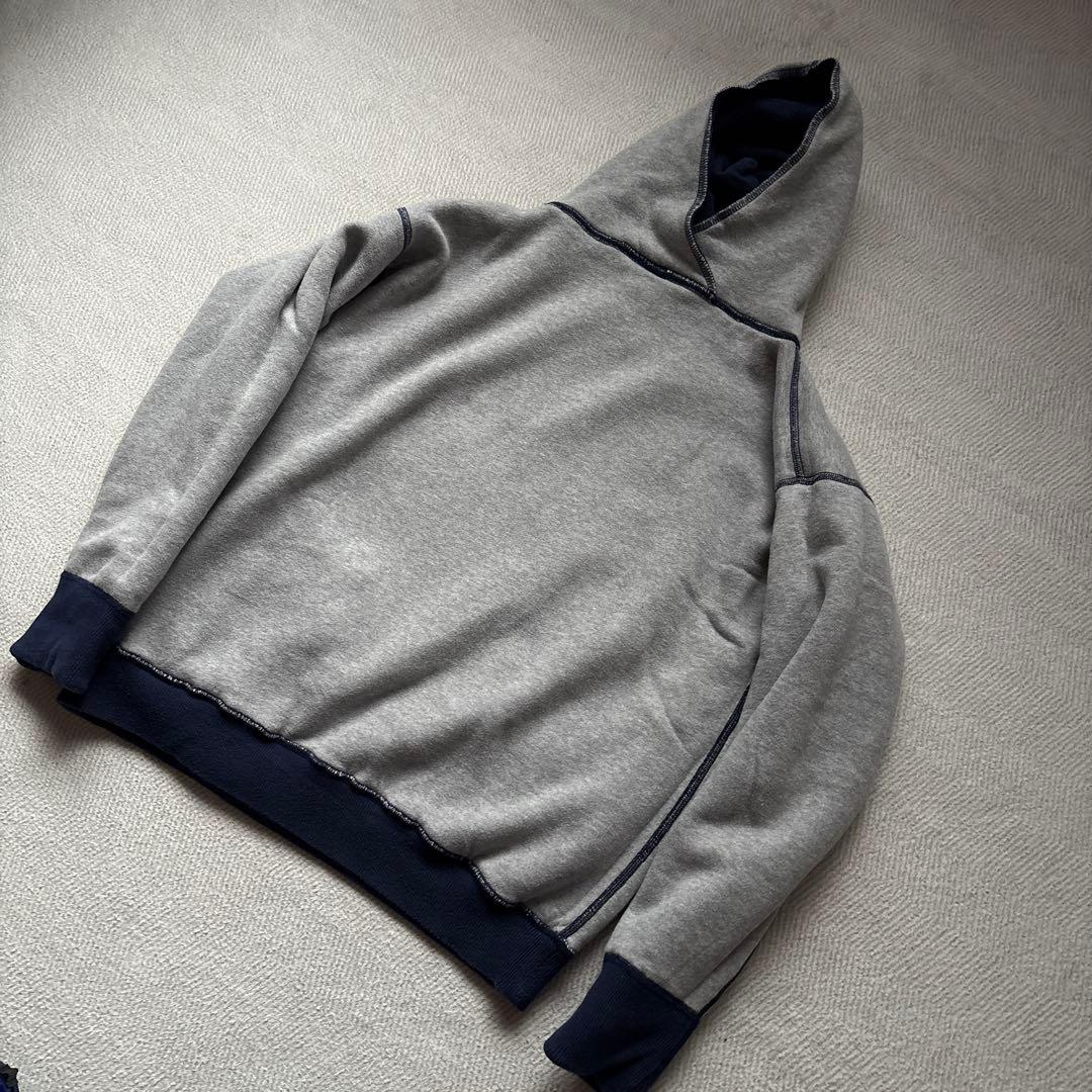 THREEFACE Ｍ　ダブルフェイス チャンピオン　ロックフード 後付パーカー