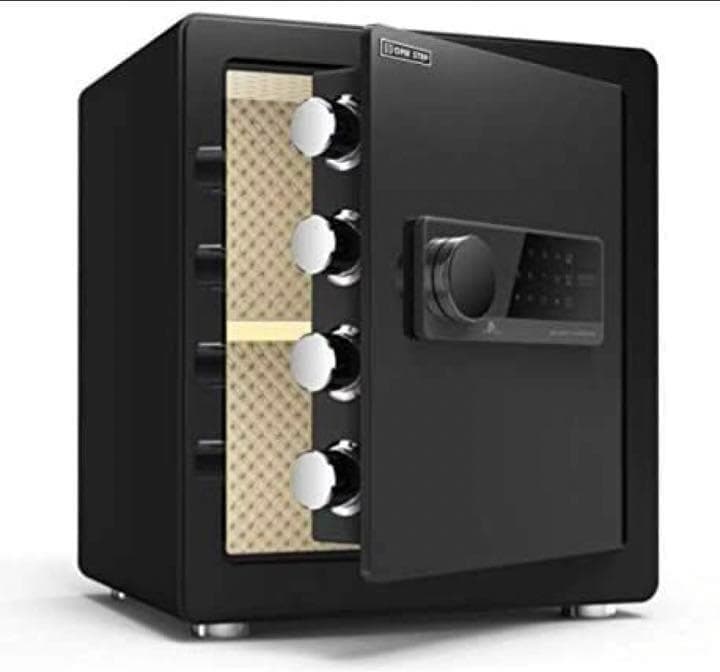 金庫 43L 黒 電子テンキー式 鍵2本 振動 警報 防犯 678 - メルカリ