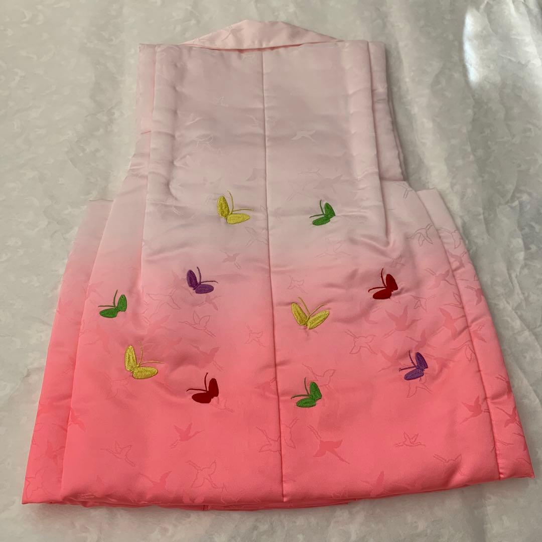 正絹　お仕立て　七五三　3歳　女の子　セット(長襦袢,被布,足袋付き) ピンク