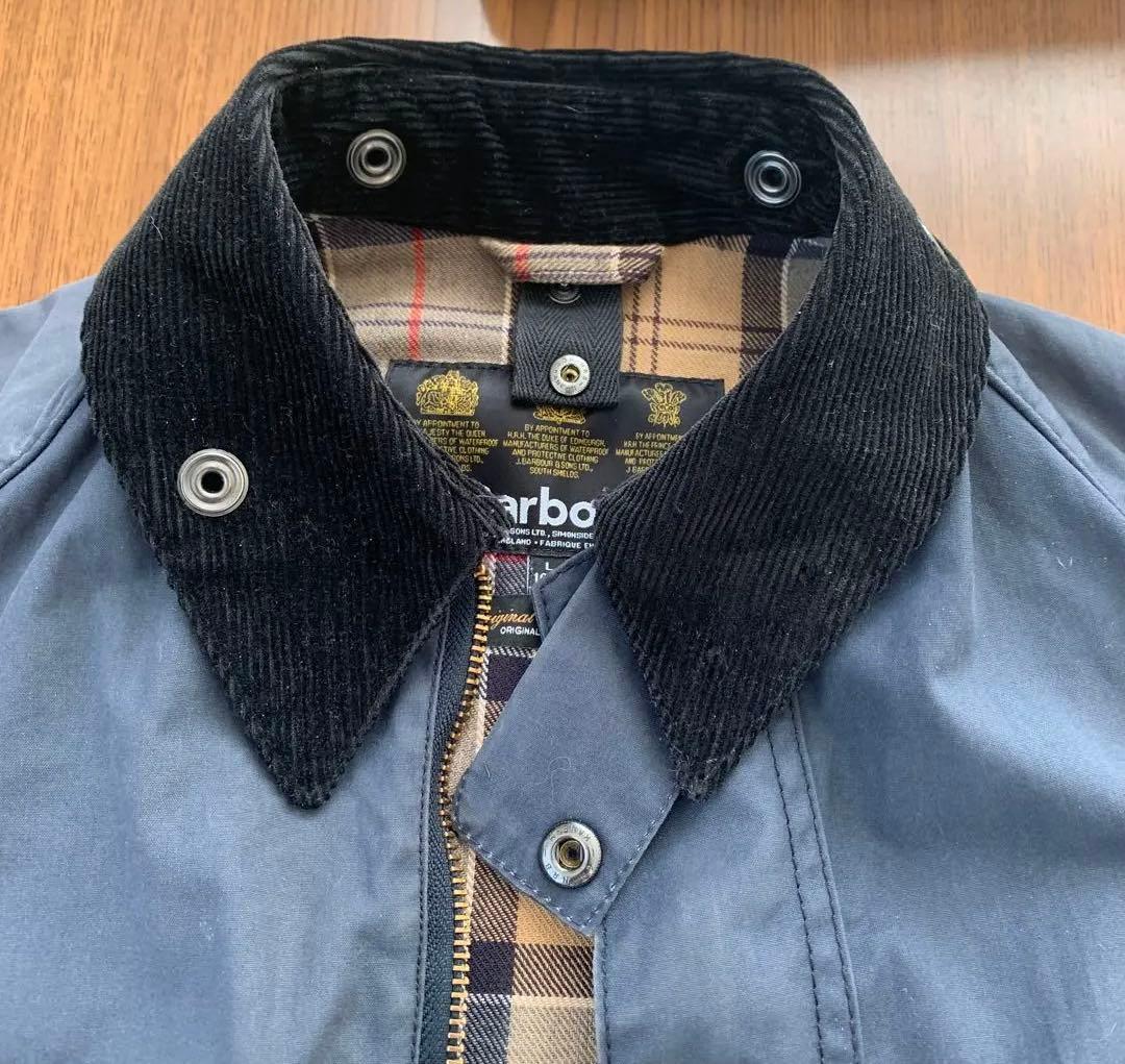 ニ*ー様 Barbour ビデイルレディースS ネイビー英国製Kids L(10