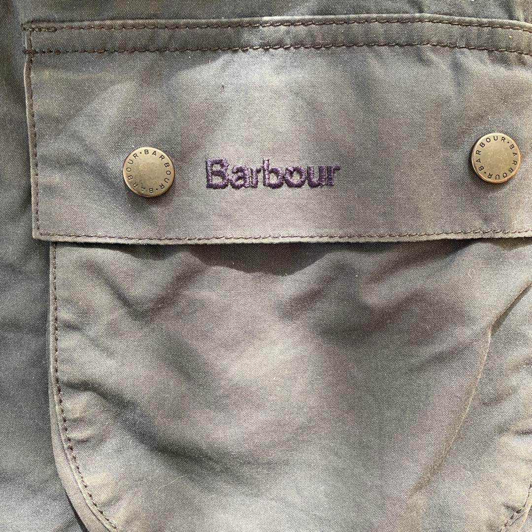 ニ*ー様 Barbour ビデイルレディースS ネイビー英国製Kids L(10