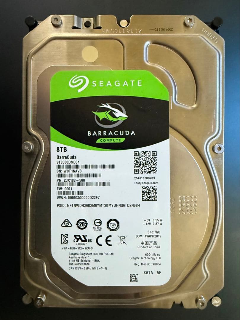 Seagate Desktop HDD 4000GB中古(管理用30)