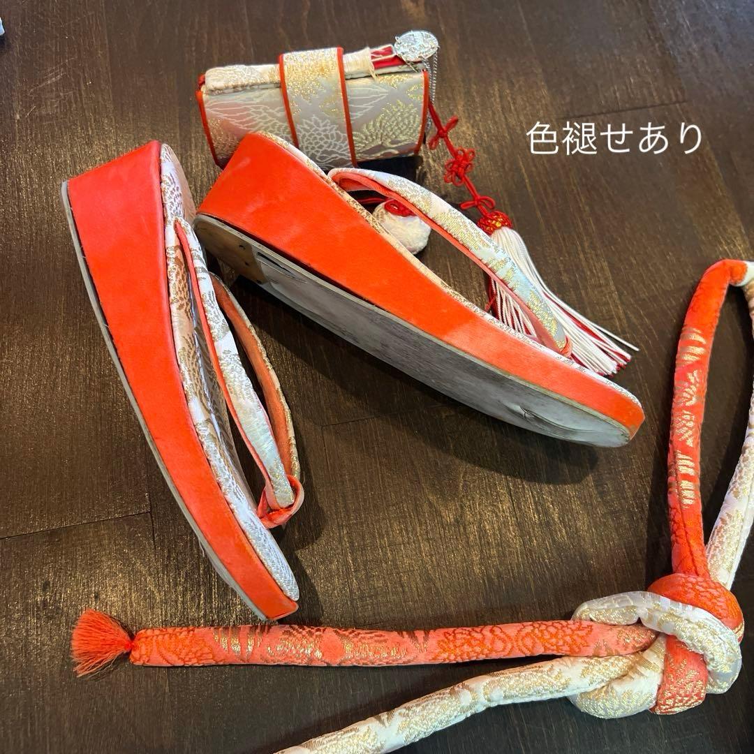 アンティーク 七五三 着物 作り帯 小物一式 フルセット 特価 大正ロマン 白系