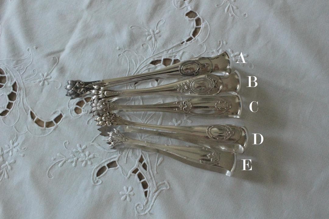 C】シルバーコーティングのトング/野獣の足・フランスアンティーク