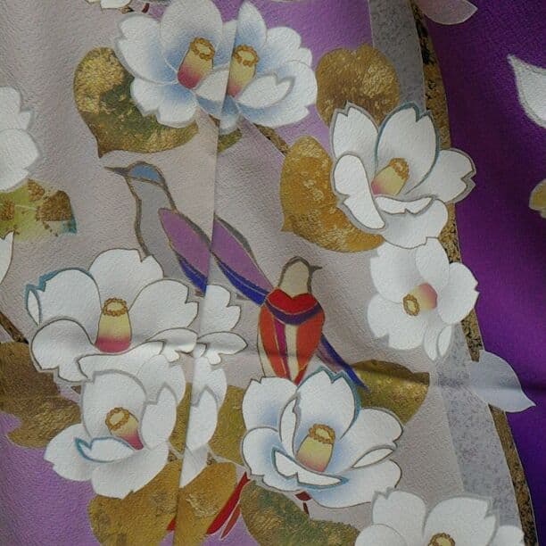 豪華振袖フルセット(6点)・谷崎潤一郎の世界・落款有・古典柄・金駒刺繍