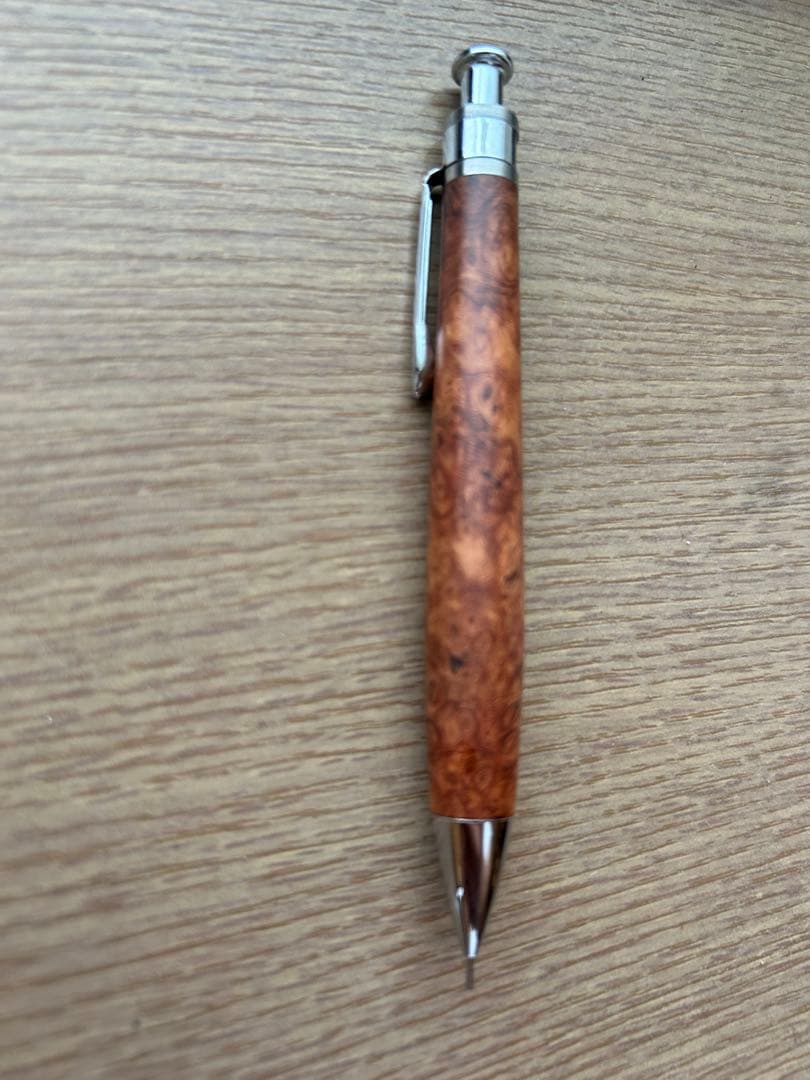 工房楔 ペンシルコルタ楔 花梨こぶ杢 0.5mm 固定式口金