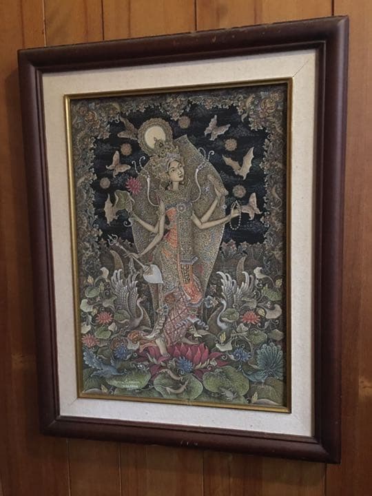 バリ島 ウブド バリアート ☆ 絵画 細密画