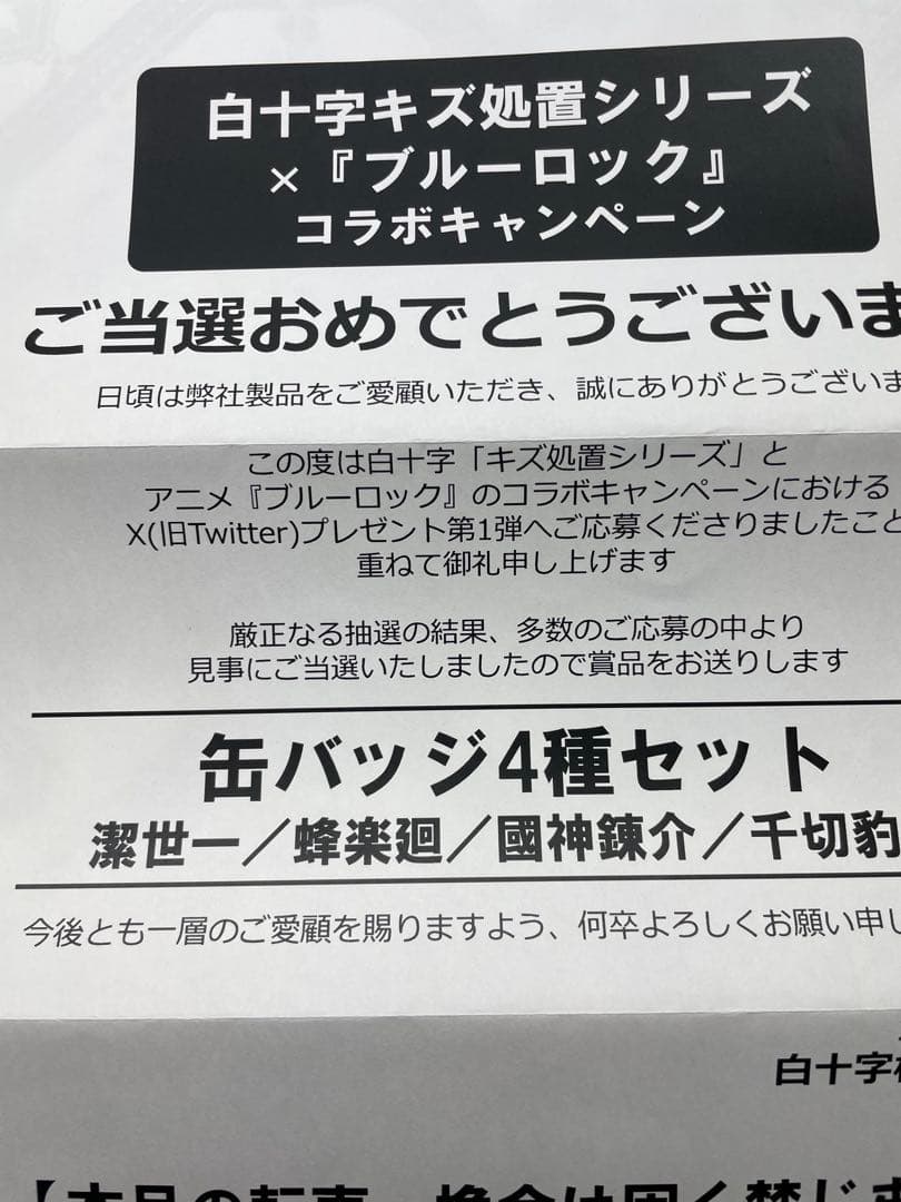 世界200枚限定 ブルーロック 全12種コンプ 白十字 缶バッジ 証明書付属