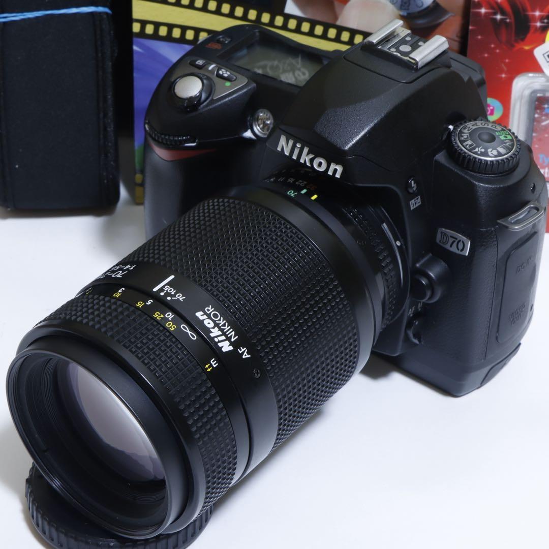 ★スマホに送れる一眼レフ★WiFi&望遠★ Nikon D70セット♪ ☆スマホに送れる一眼レフ☆WiFi転送☆ Nikon D70s望遠セット♪