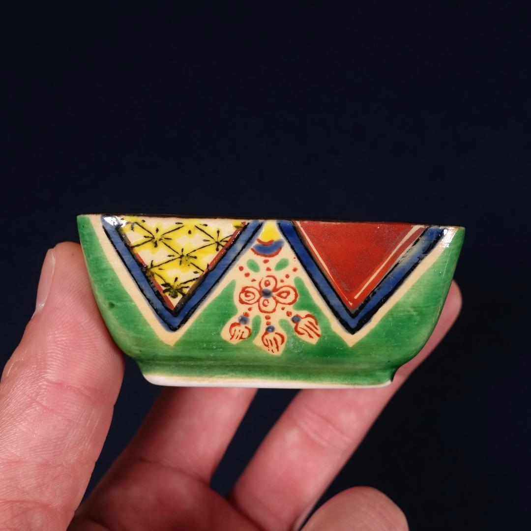 京焼 川尻一寛 禎山窯 色絵 刺身皿 向付 大小19客