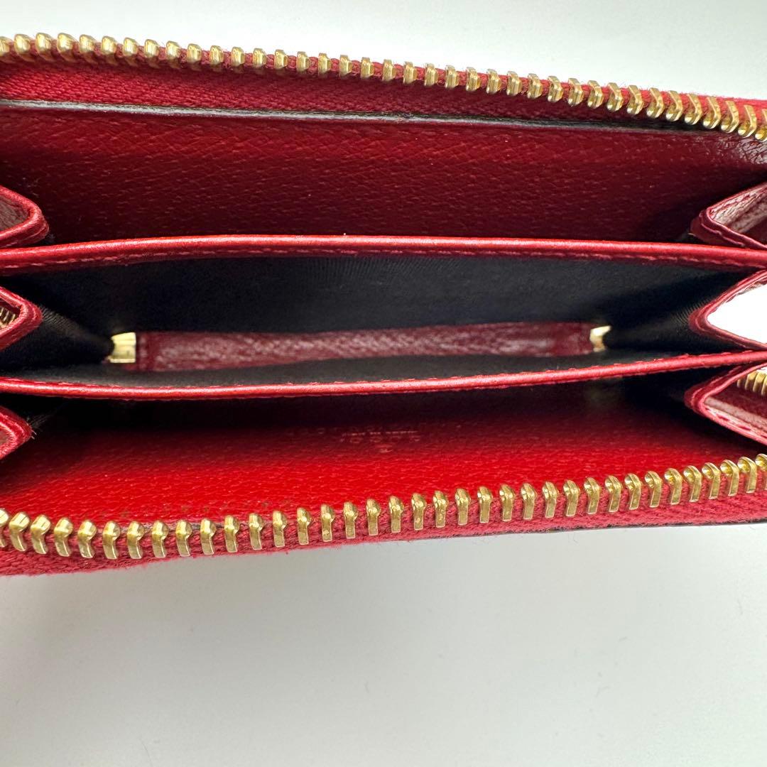 GUCCI - GGスプリーム コンパクトウォレット　ティアン 鳥柄 【美品】