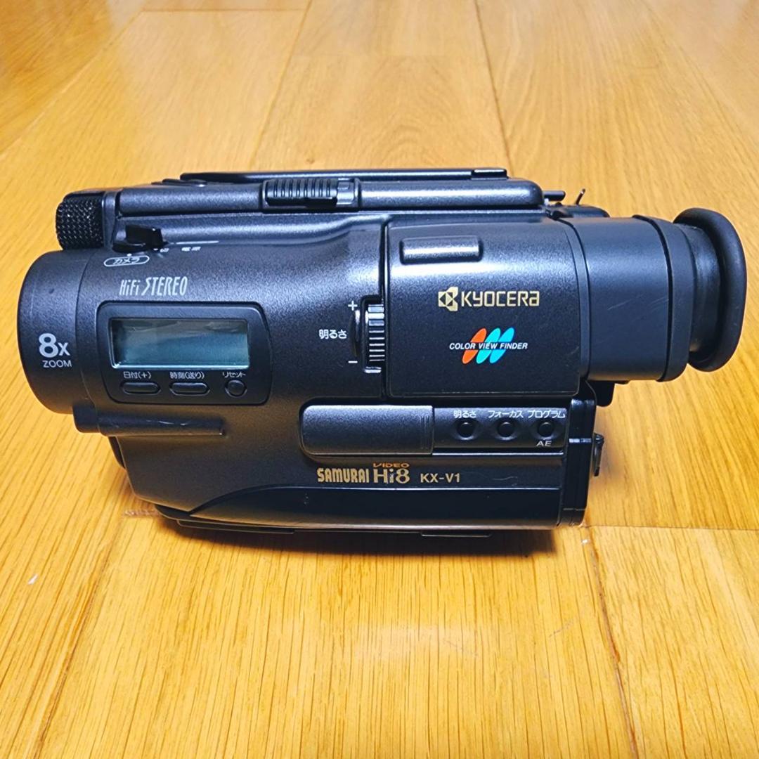 【動作確認済】高画質 8ミリ Hi8 SONY 京セラ ビデオカメラ セット